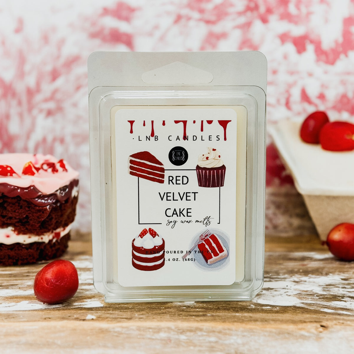 Red Velvet Cake Wax Melt Scent 3 PACK Bakery Dessert Made In USA