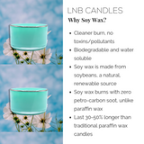 BLUE Luxury Candle Home Decor Scent designer inspired By Dolce Gabbana Light Blue Perfume - LNB Luxury Candles Home Decor