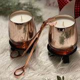 Cozy Winter Day Candle Rose Gold