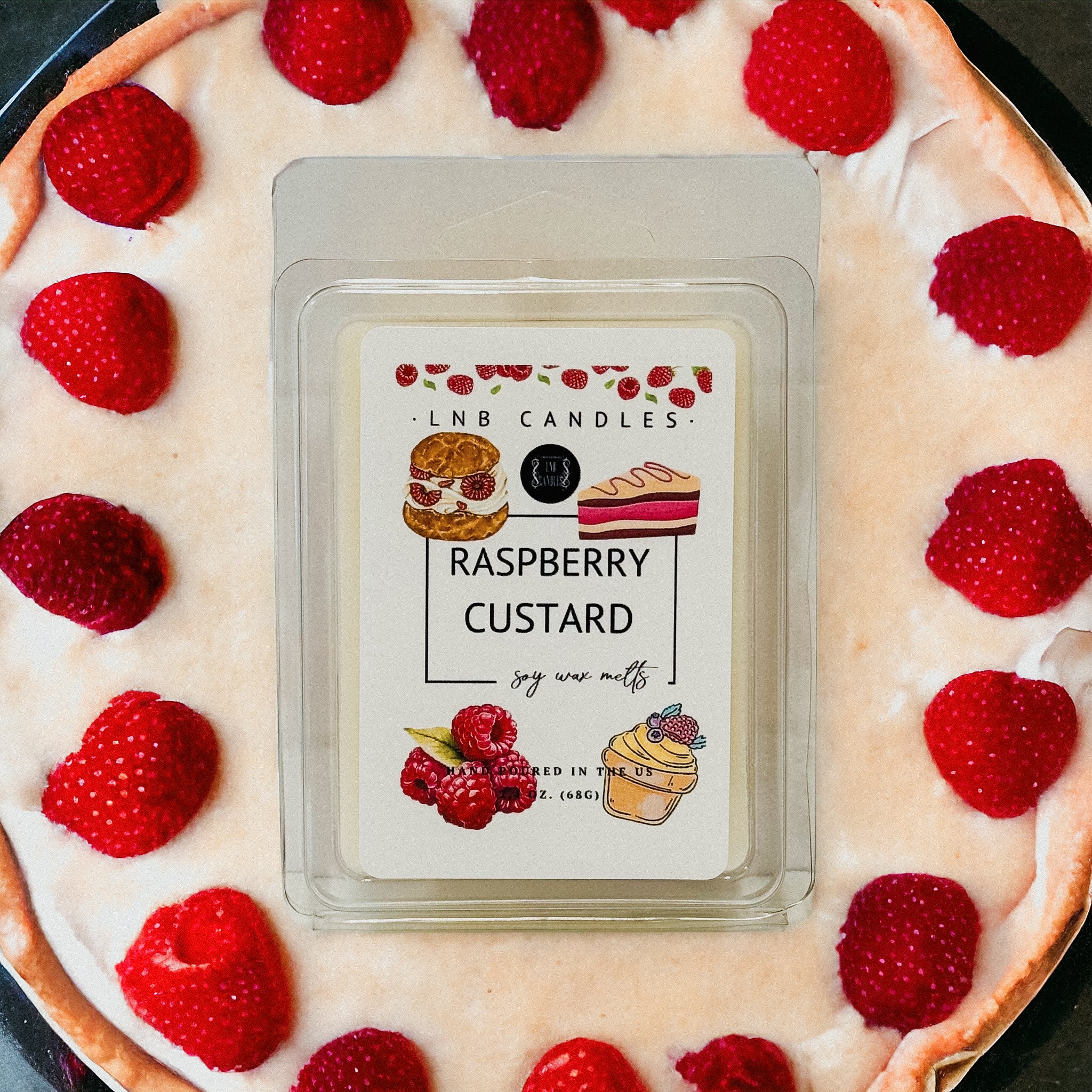 Raspberry Custard Scent Wax Melt 3 PACK