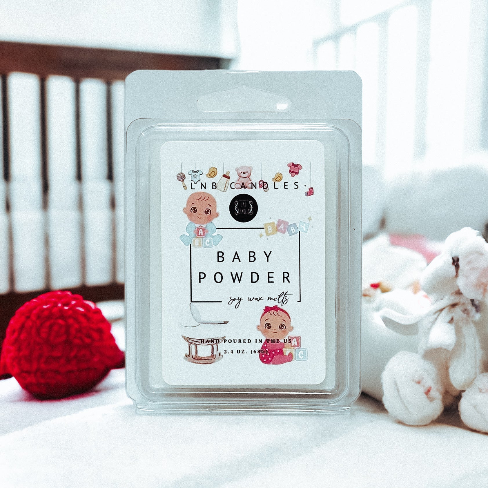 Baby Shower Powder Soy Wax Melts 3 PACK Scent