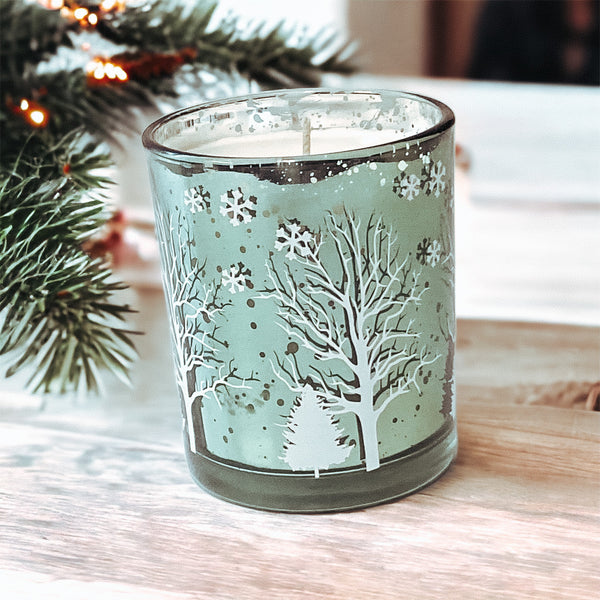 Fresh Pine Candle Soy Cut Out Design