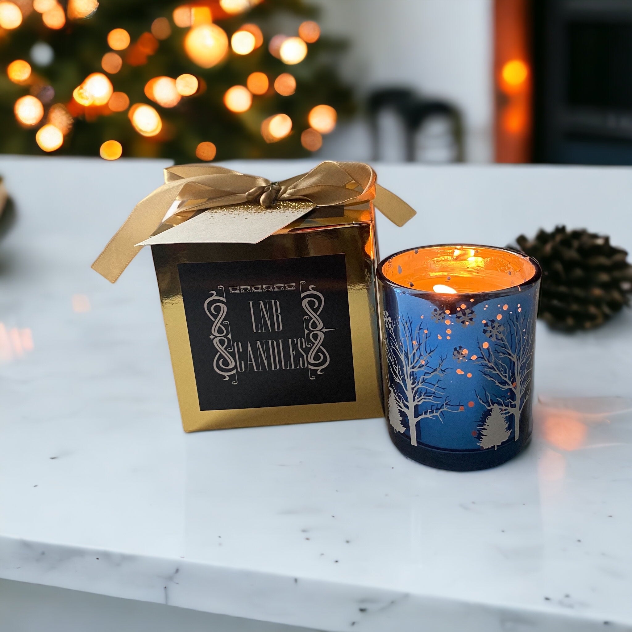 Frozen Holiday Candle Cut Out Soy Wax