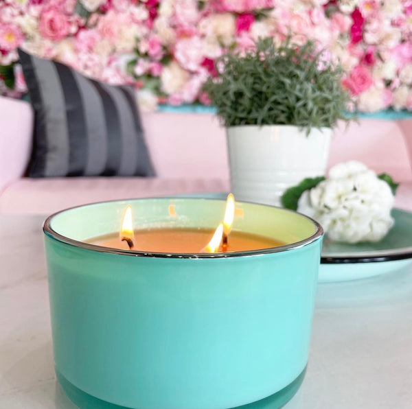 BLUE Luxury Candle Home Decor Scent Light Blue