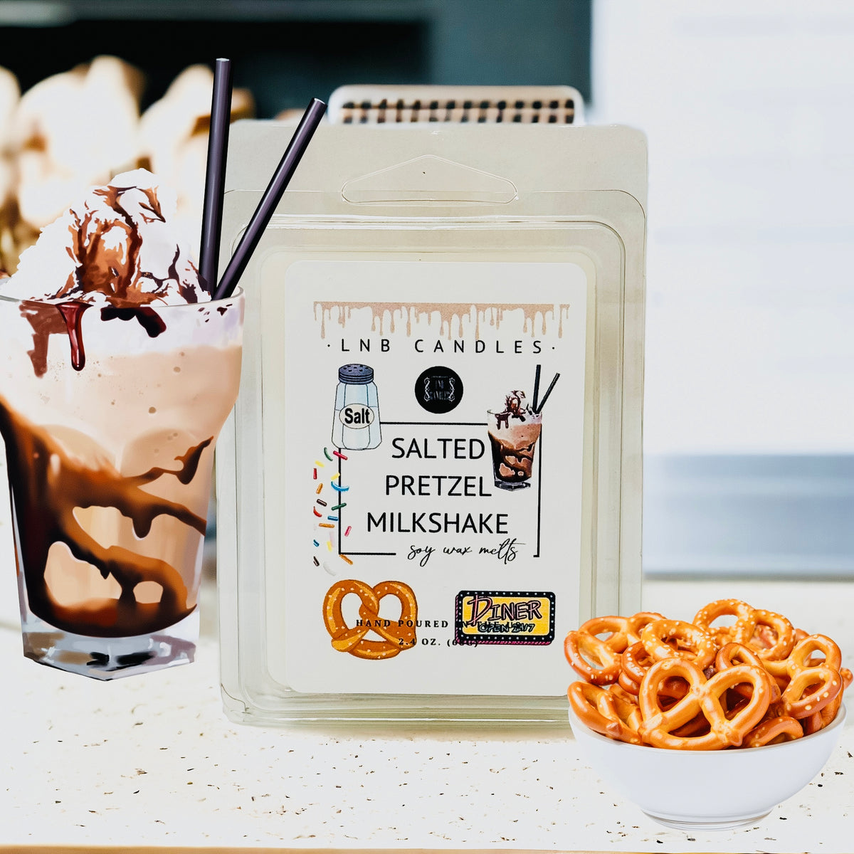 Salted Pretzel Milkshake Scent Wax Melt BBW Inspired 3 PACK