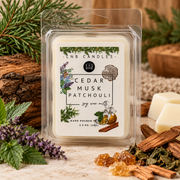 Cedar, Musk & Patchouli Soy Wax Melts – 3 Pack