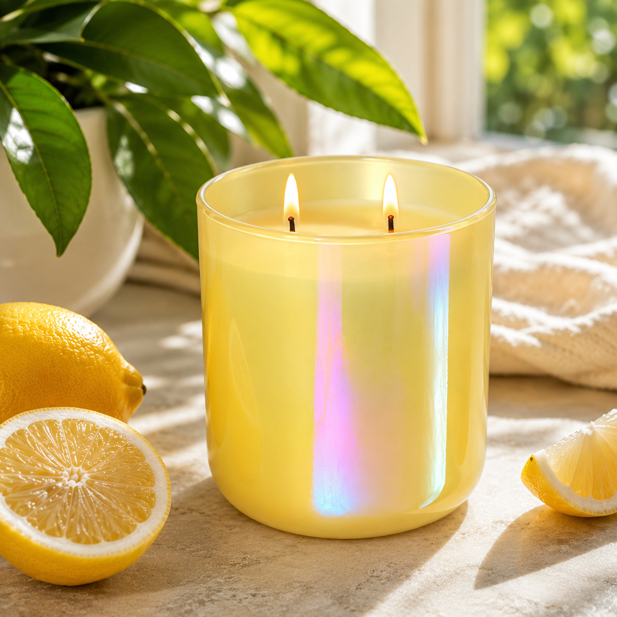 Lemon Citrus Scent Candle Clean Ingredients
