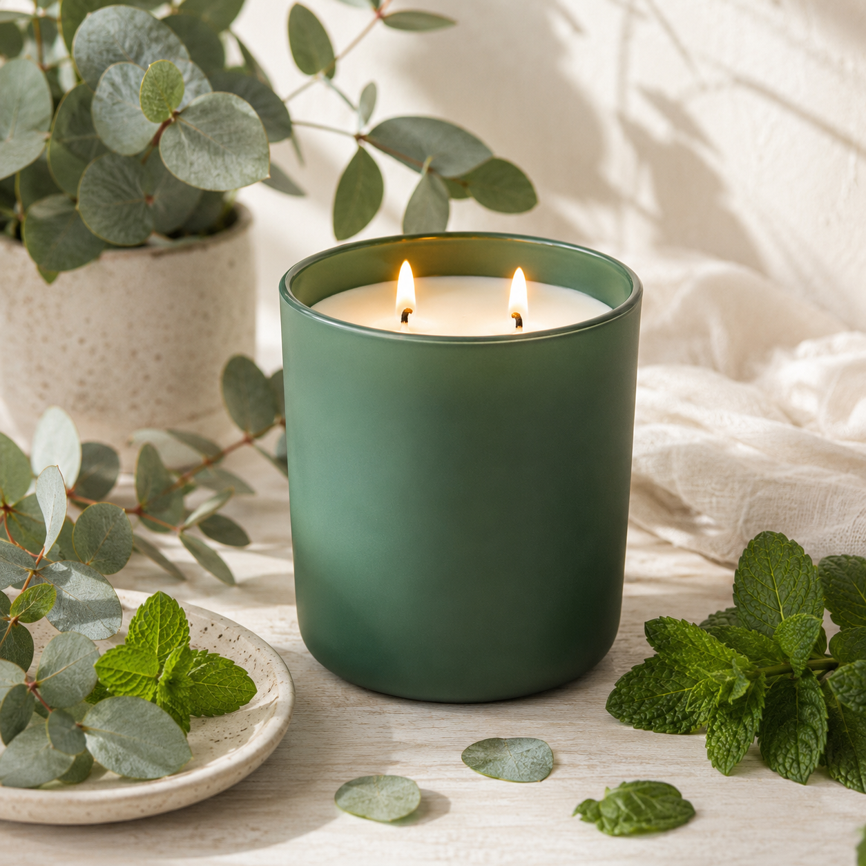 Fresh Soy Candle Scent Eucalyptus Mint