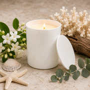 Ocean Seaside Candle Scents of Jasmine Bergamot Eucalyptus Sea Air