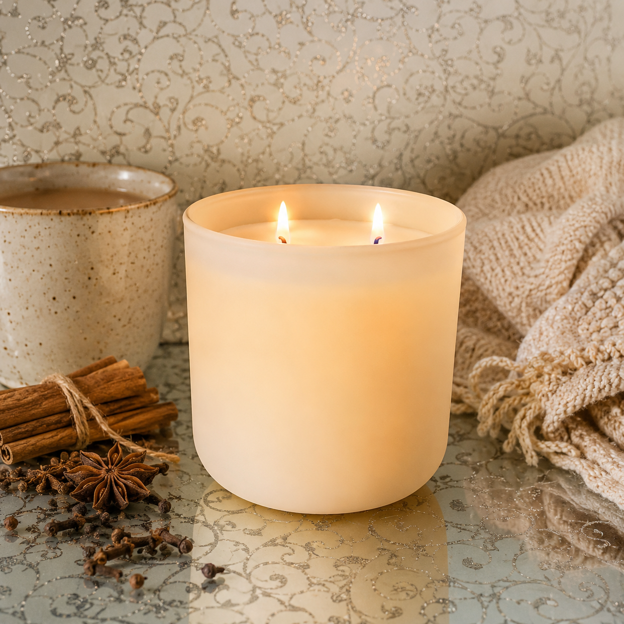Chai Tea Latte Luxury Candle Home Decor