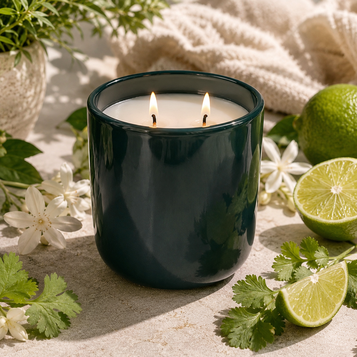 Lime Harvest Soy Wax Candle