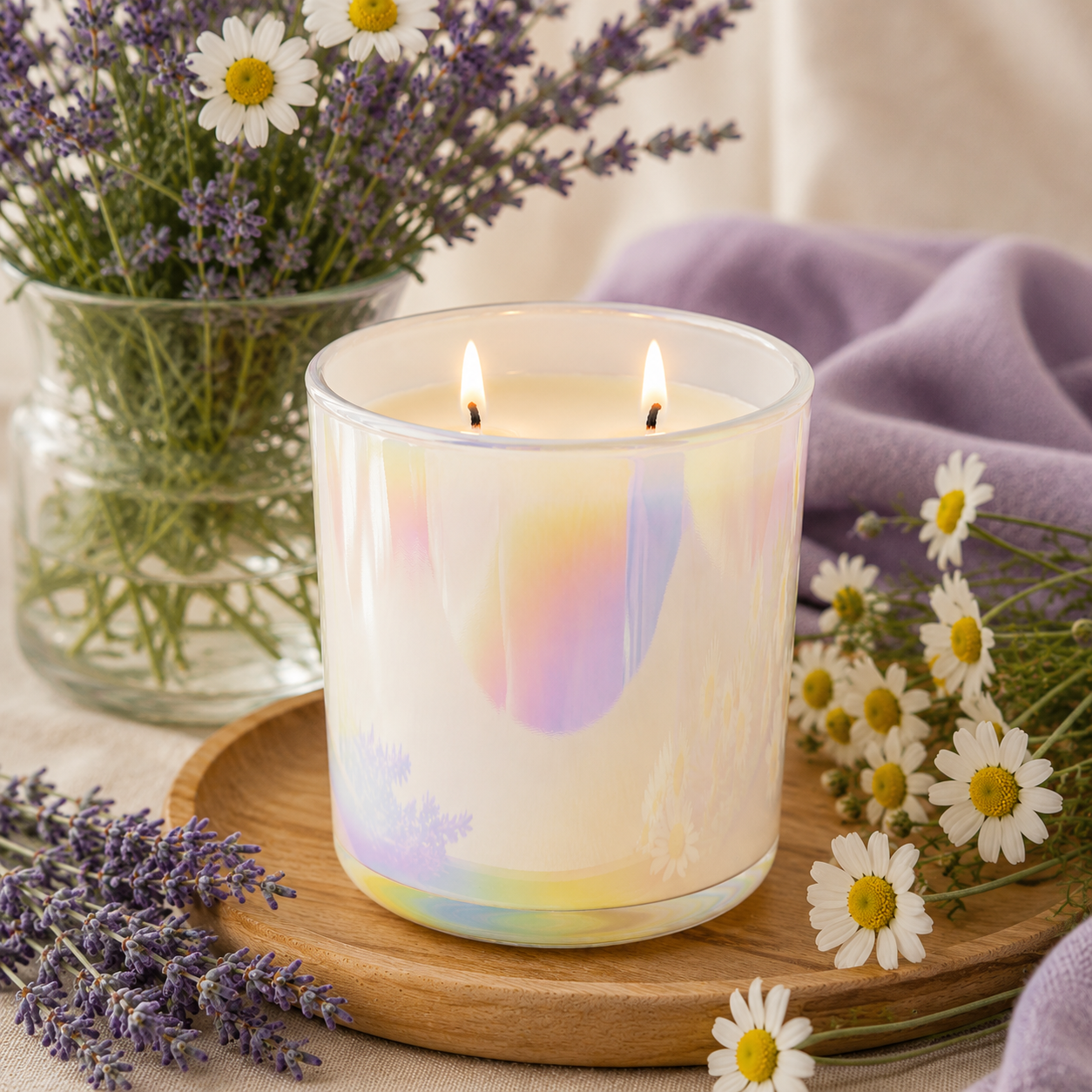 Bedtime Lavender Chamomile Calming Scent Candle