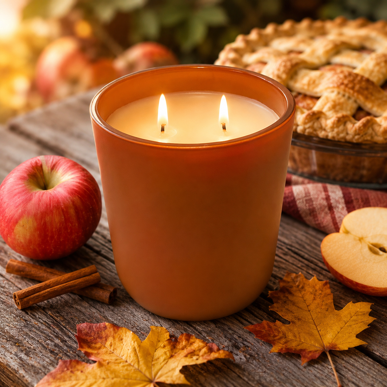 Warm Apple Pie Candle Soy Wax