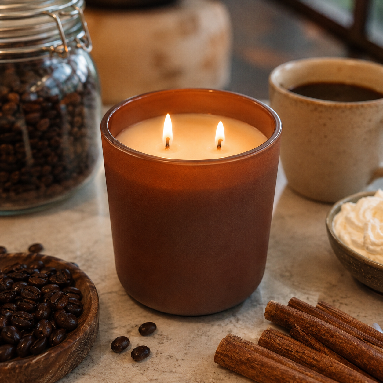 Two Shots of  Espresso Coffee Scent Candle