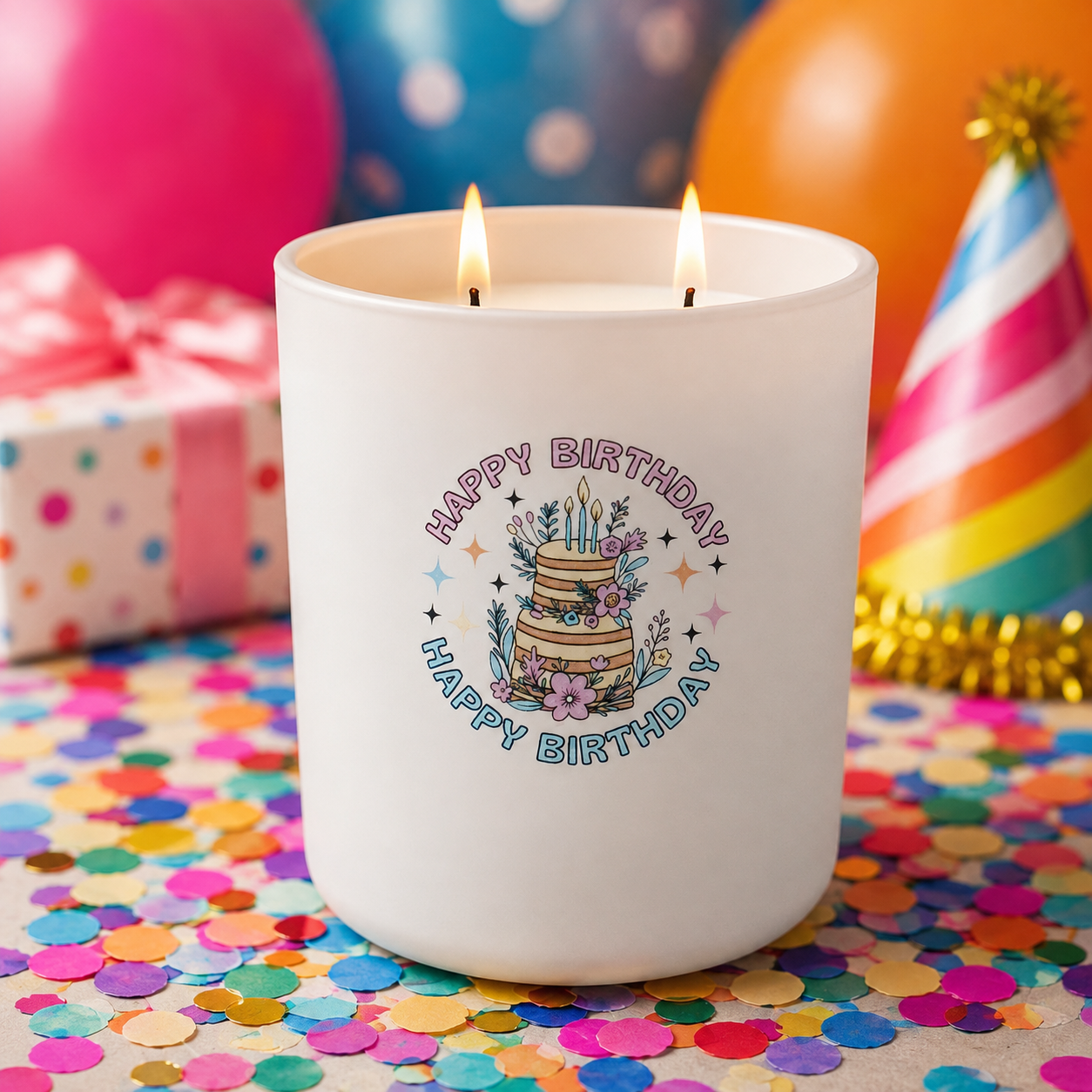 Happy Birthday Candle Gift Choose Your Scent