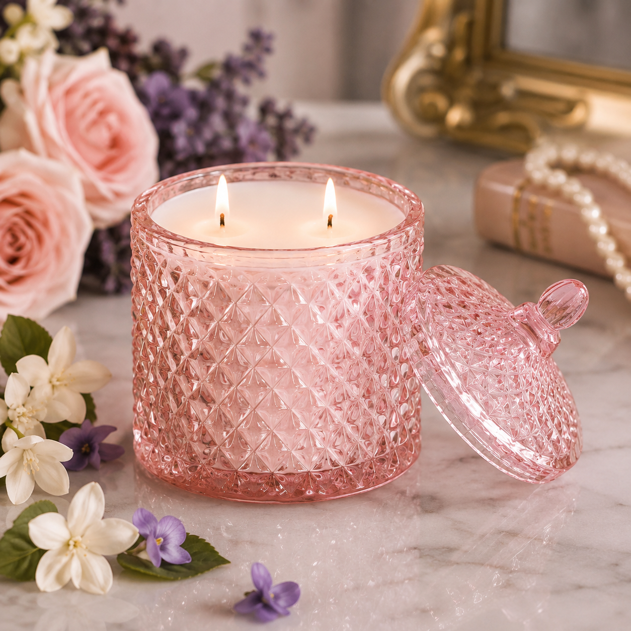 LOVE Scented Candle Home Decor Designer Inspired by Romance