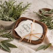 Herb Garden Dough Bowl Candle Mini