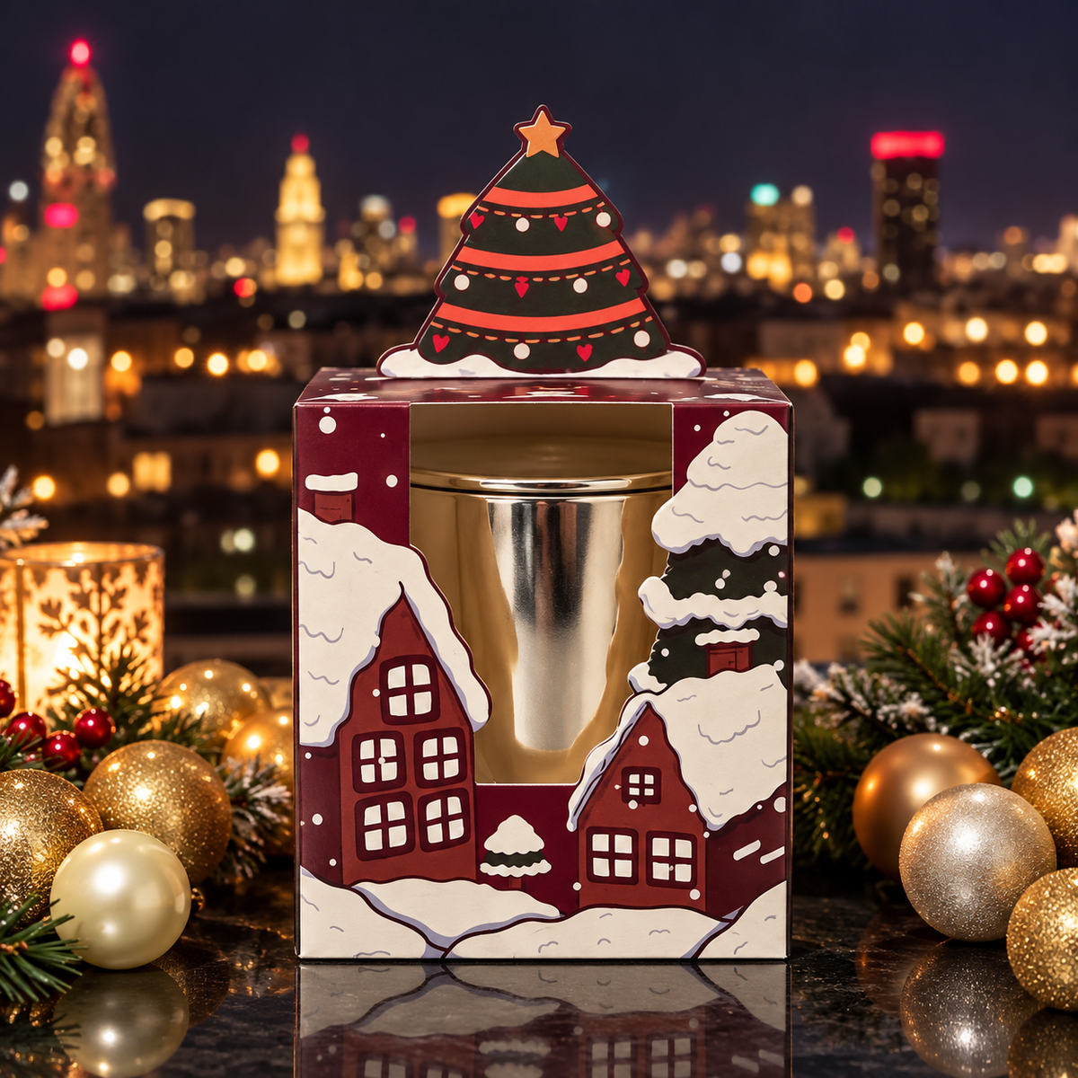 $10 Holiday Gift Candle – Hand-Poured, Gift Wrapped, Made in USA