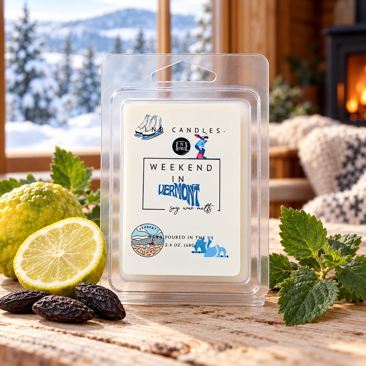 Weekend In Vermont Soy Wax Melt 3 PACK Patchouli Tonka Bergamot