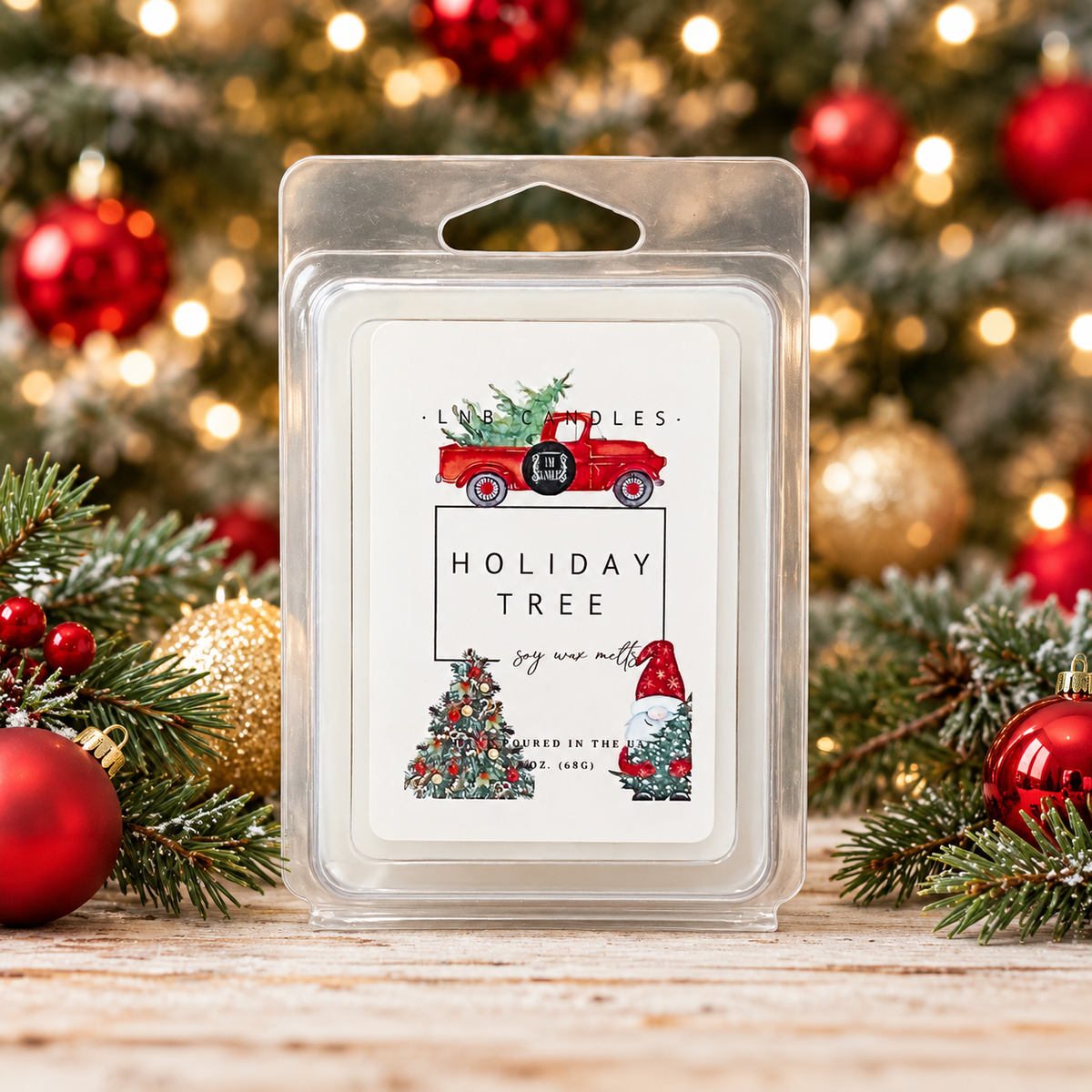 Holiday Tree Pine Scent Wax Melts 3 PACK