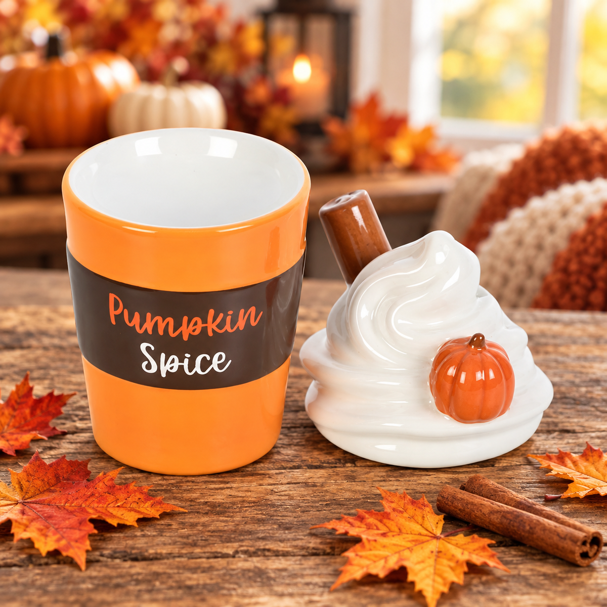 Pumpkin Spice Wax Melt and Essential OIl Warmer