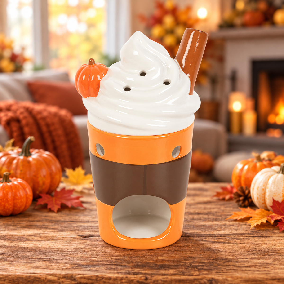 Pumpkin Spice Wax Melt and Essential OIl Warmer