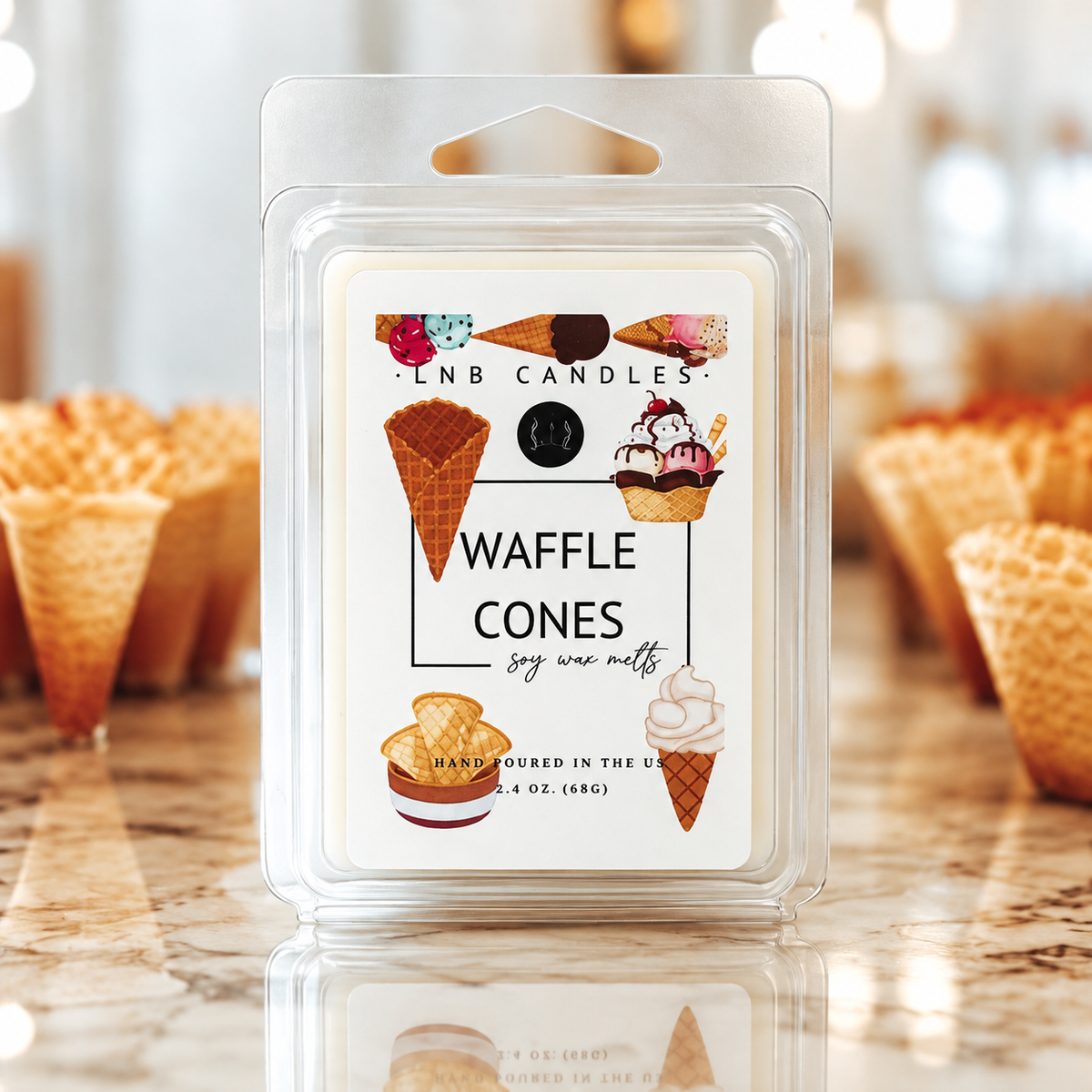 Vanilla Waffle Cone Scent Wax Melts 3 PACK