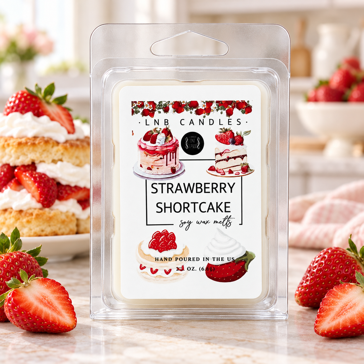 Strawberry Shortcake Scent Wax Melts 3 PACK