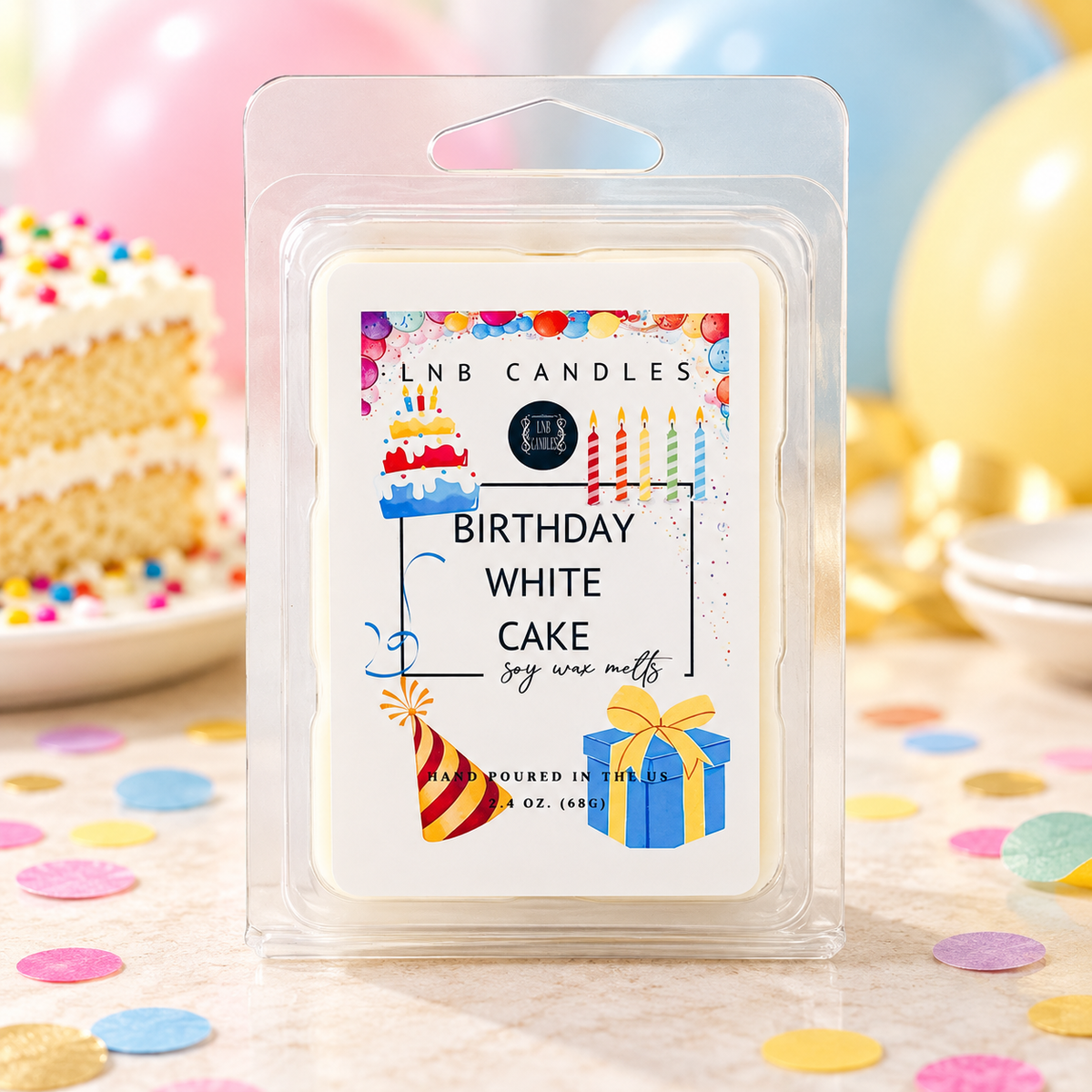 Birthday White Cake Wax Melt 3 PACK