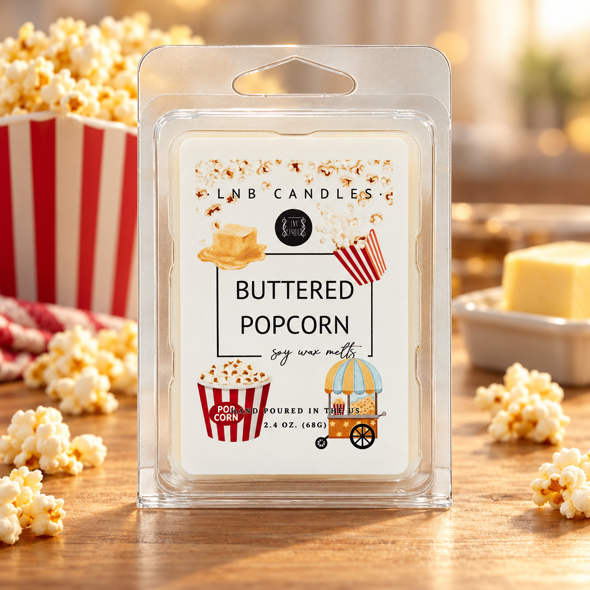 Buttered Popcorn Scent Wax Melts 3 PACK