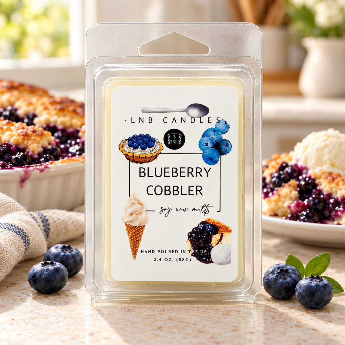 Blueberry Cobbler Scent Wax Melt 3 PACK