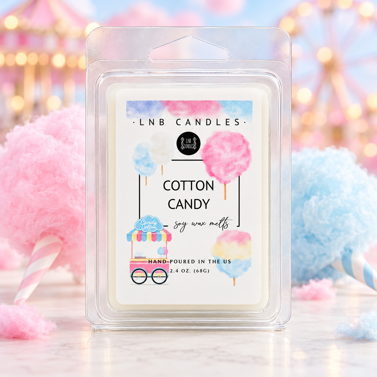 Cotton Candy Scented Wax Melts 3 PACK