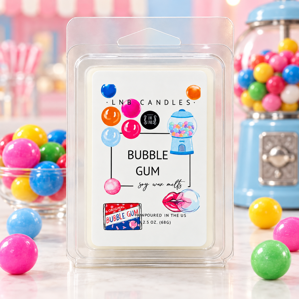 Bubble Gum Scented Wax Melts 3 PACK