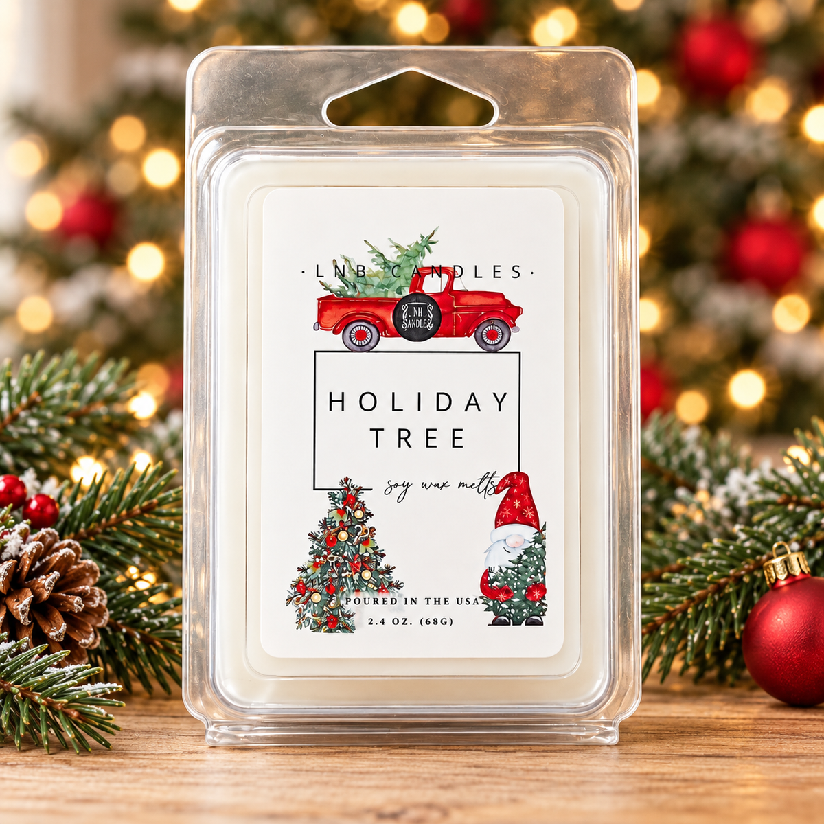 Holiday Tree Pine Scent Wax Melts 3 PACK