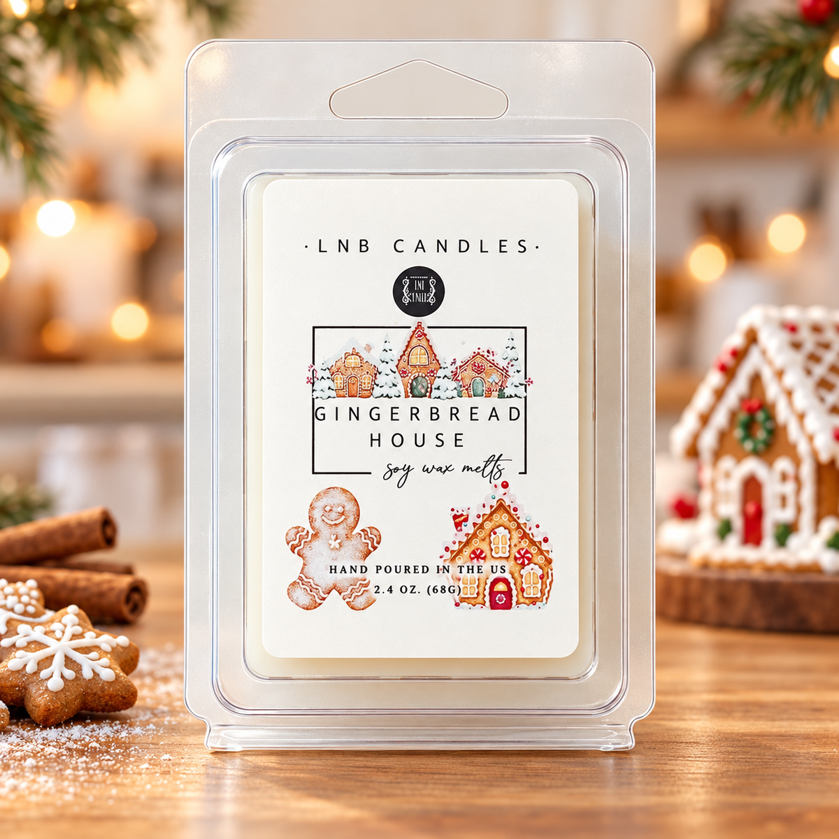 Gingerbread House Wax Melts Soy Wax 3 PACK