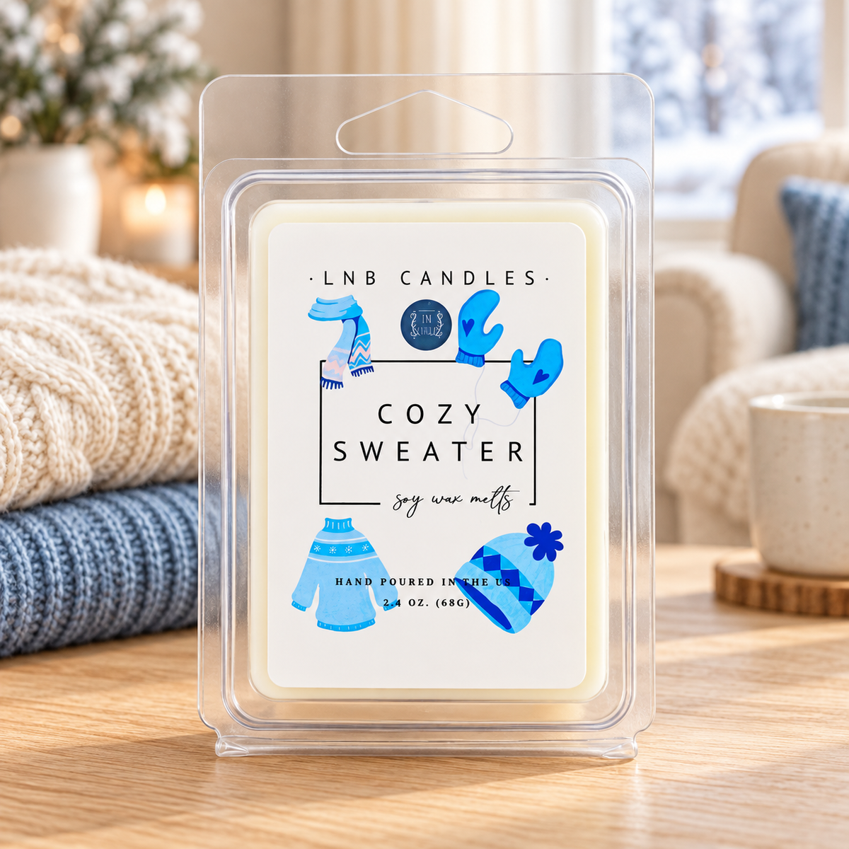 Cozy Sweater Wax Melt Soy 3 PACK