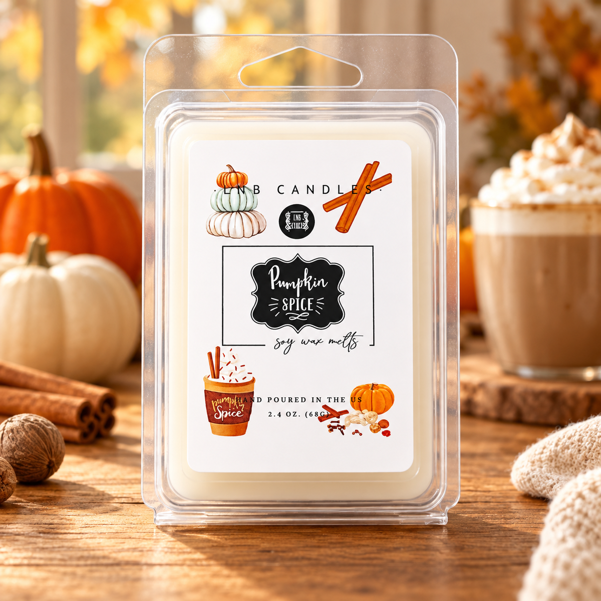 Pumpkin Spice Wax Melts Soy 3 PACK