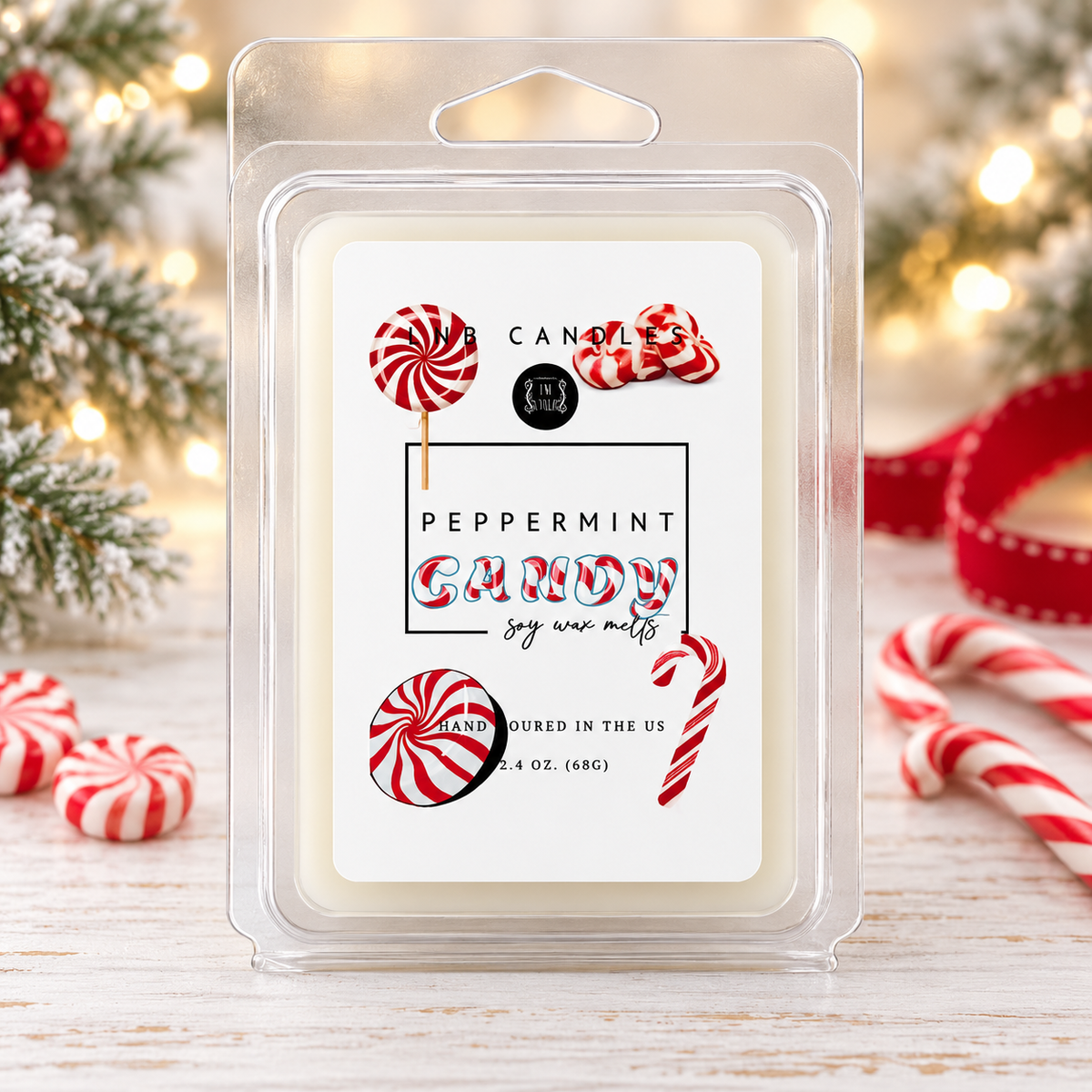 Peppermint Candy Wax Melts 3 PACK
