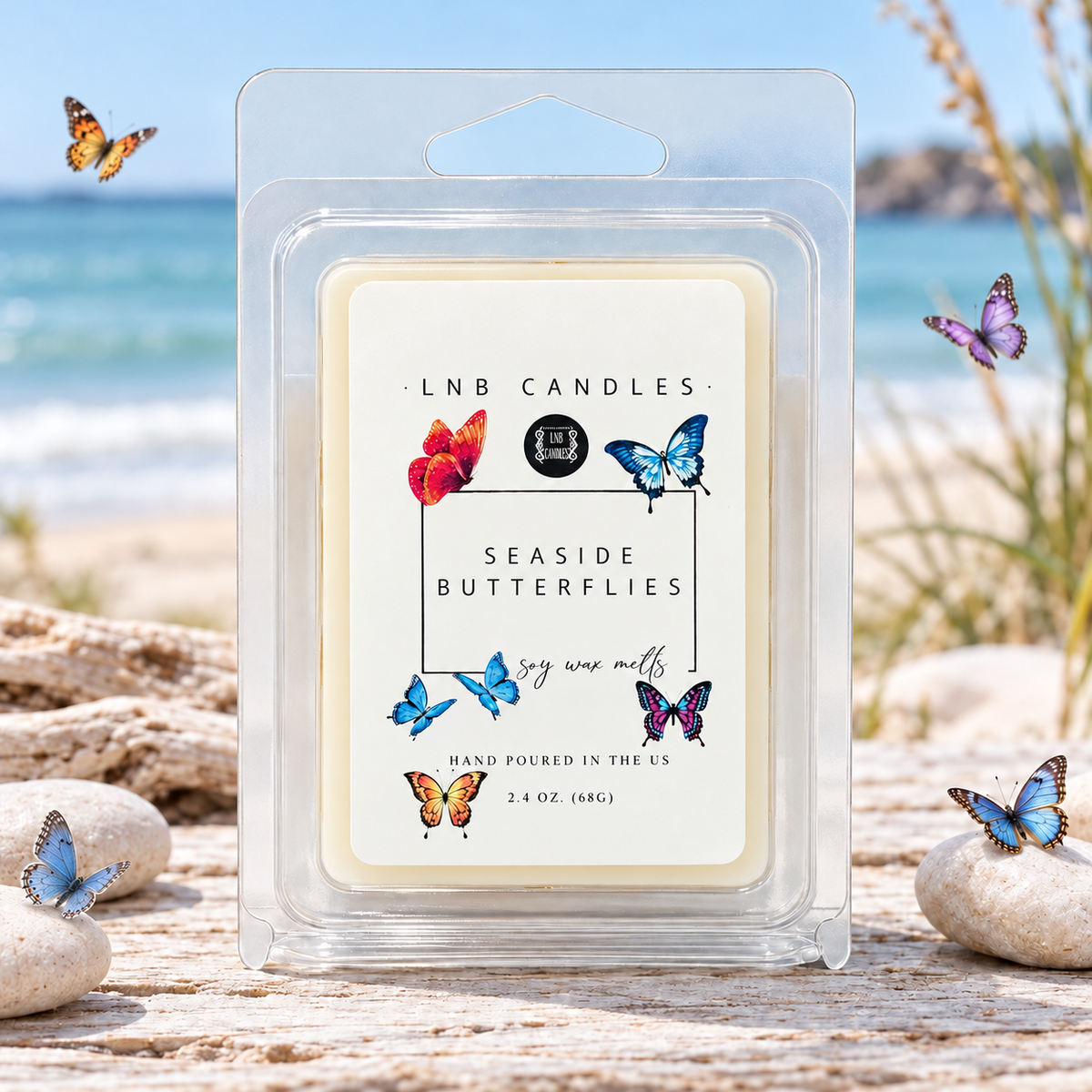 Seaside Butterflies Soy Wax Melts 3 PACK