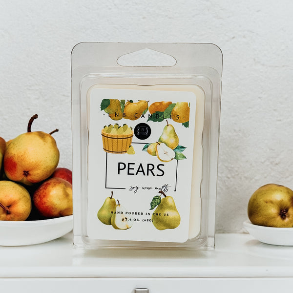 Pear Scent Wax Melt Tarts 3 PACK