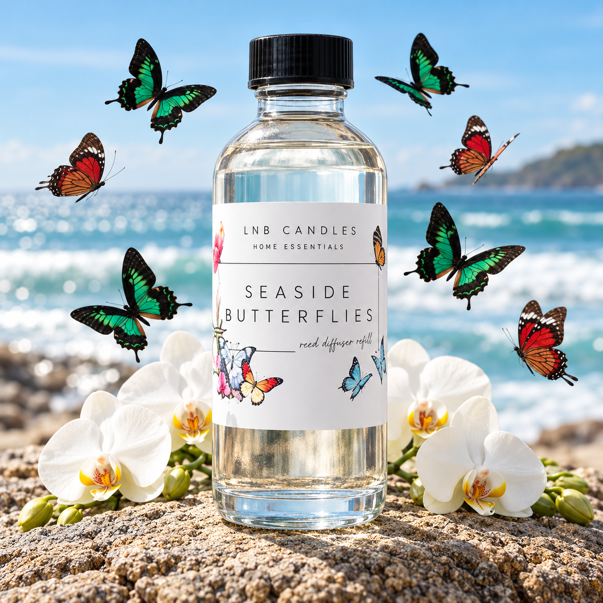Seaside Butterflies Reed Diffuser Refills
