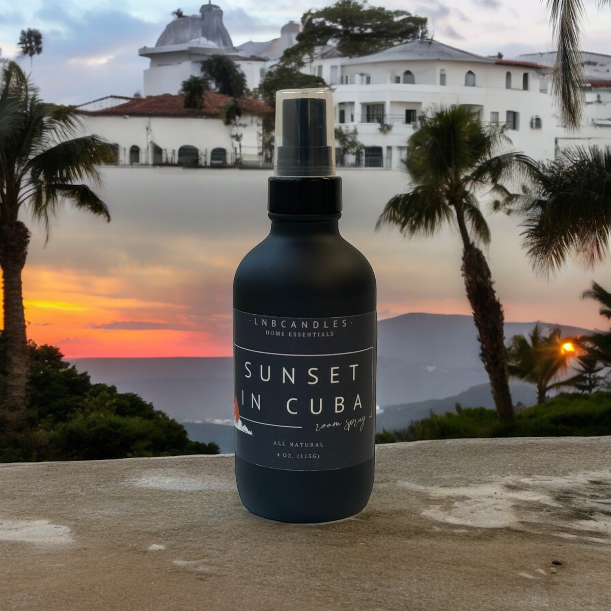 Sunset In Cuba Room and Linen Spray Musk Cigar