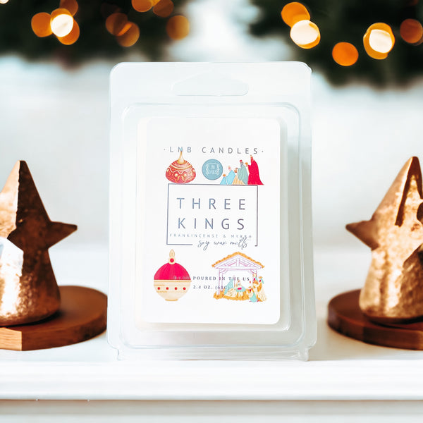 Three Kings Soy Wax Melt 3 PACK frankincense and Myrhh