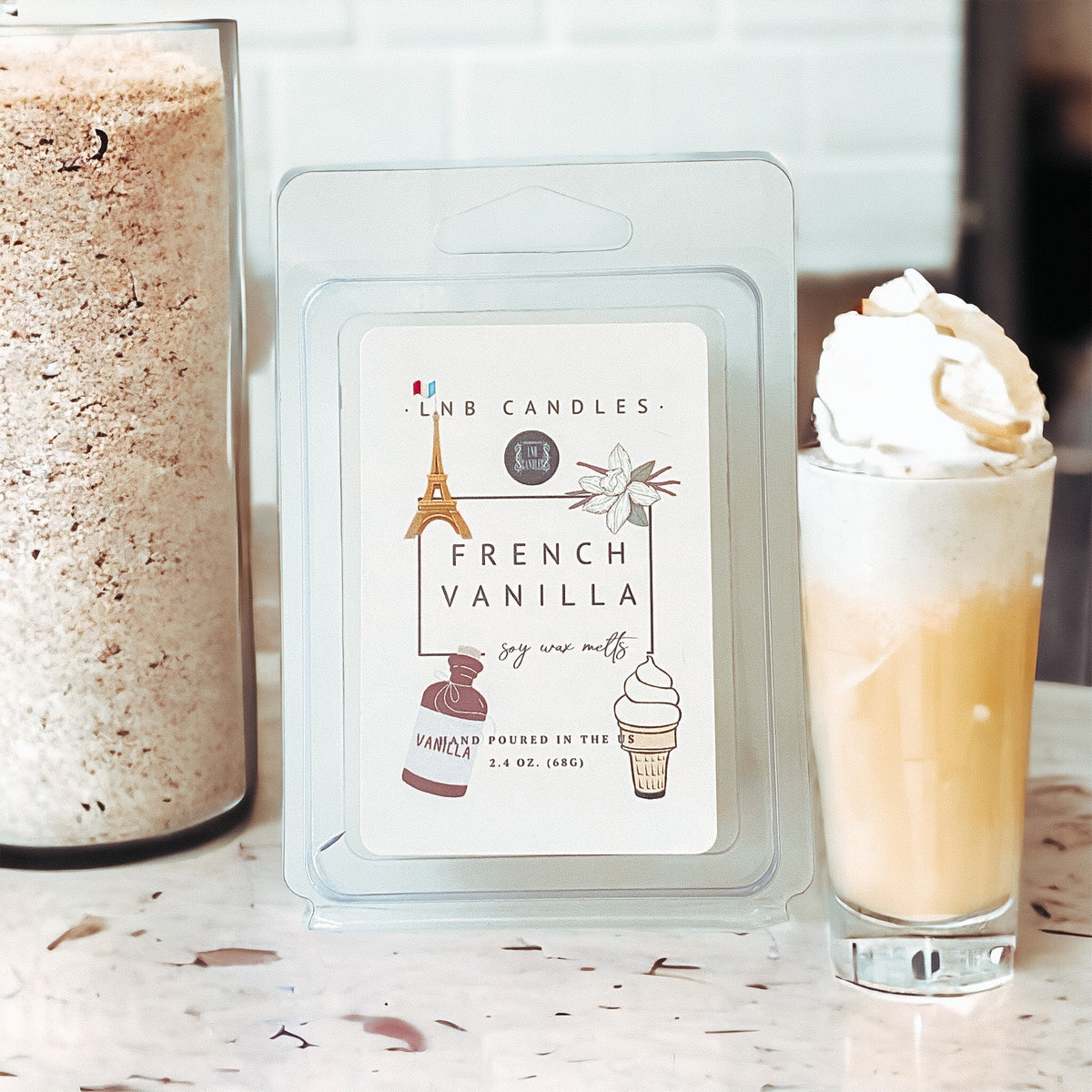 French Vanilla Soy Wax Melt Clean Ingredients Made In USA 3 PACK
