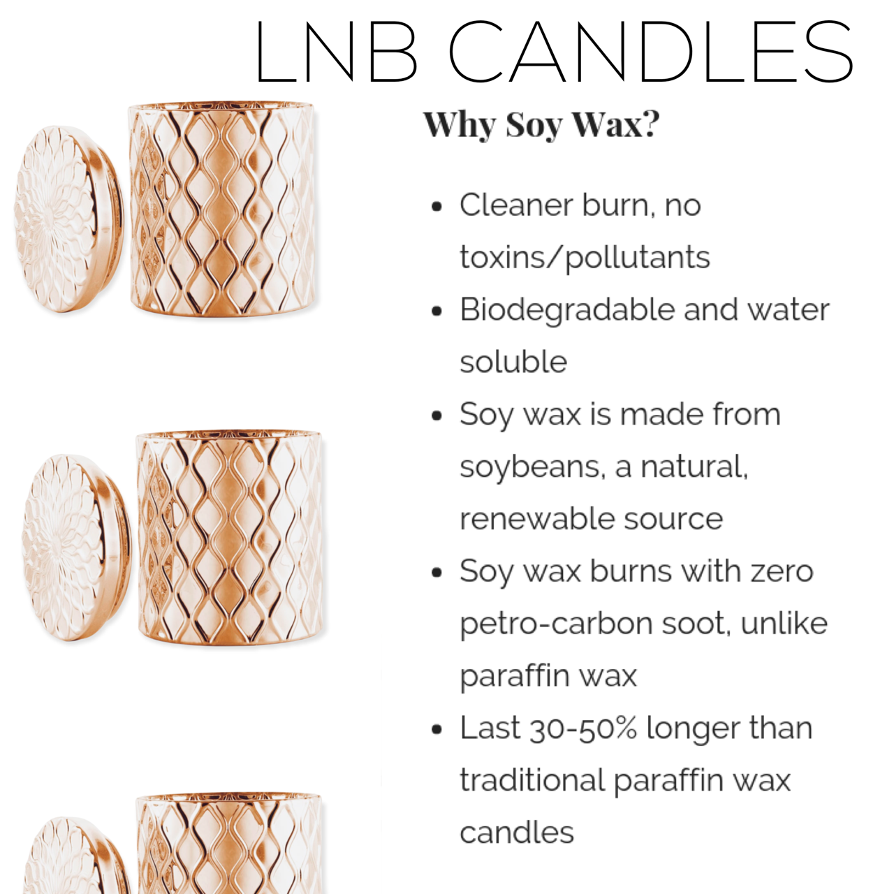 Blooming Gardenias Scented Luxury Home Decor Accent Candle - LNB Luxury Candles Home Decor