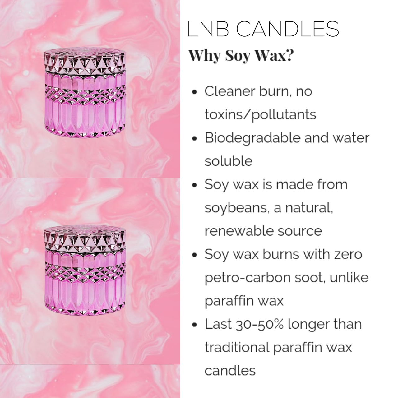 Hollywood Luxury Candle Home Decor Scent Designer Inspired By Coach Poppy Perfume - LNB Luxury Candles Home Decor