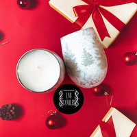 Frost Holiday Pine Tree Candle