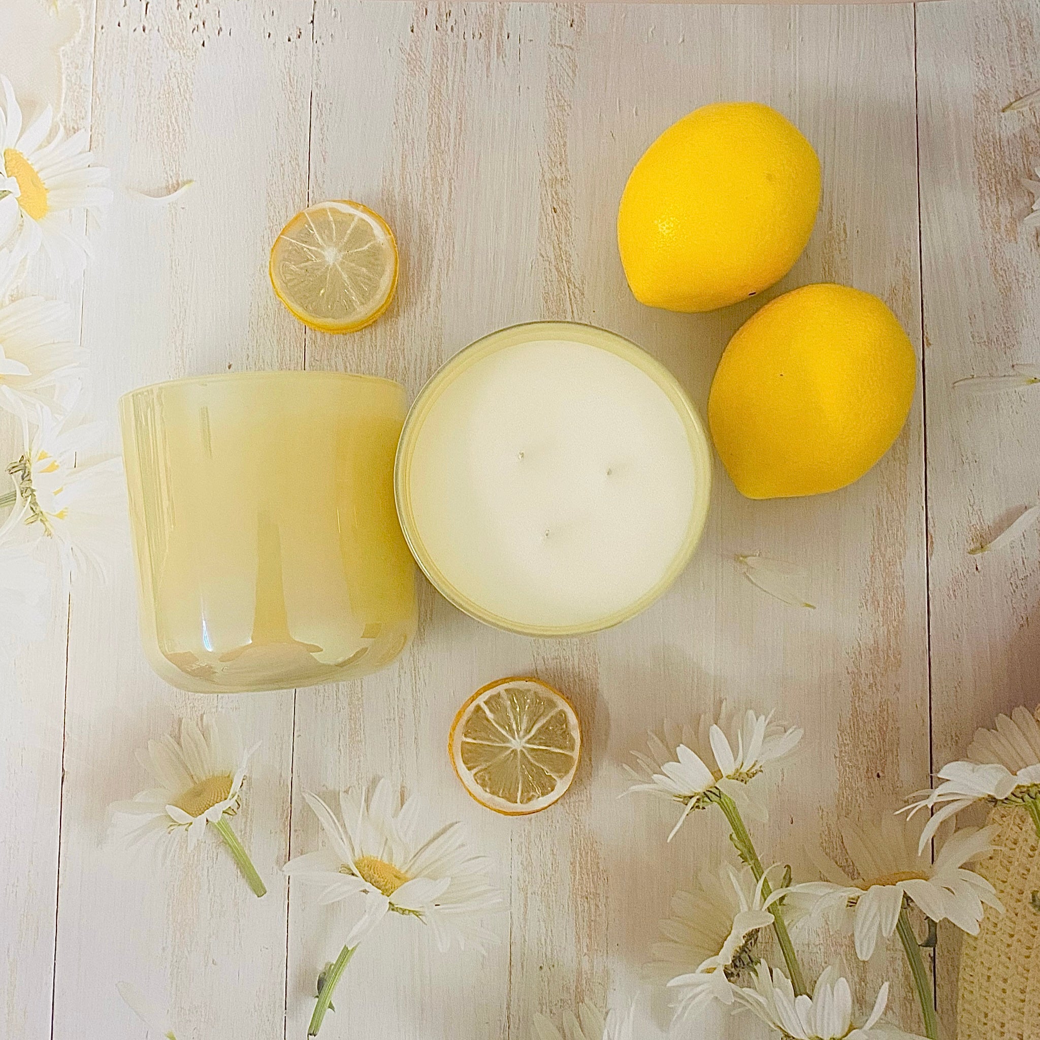 Lemon Citrus Scent Candle Clean Ingredients